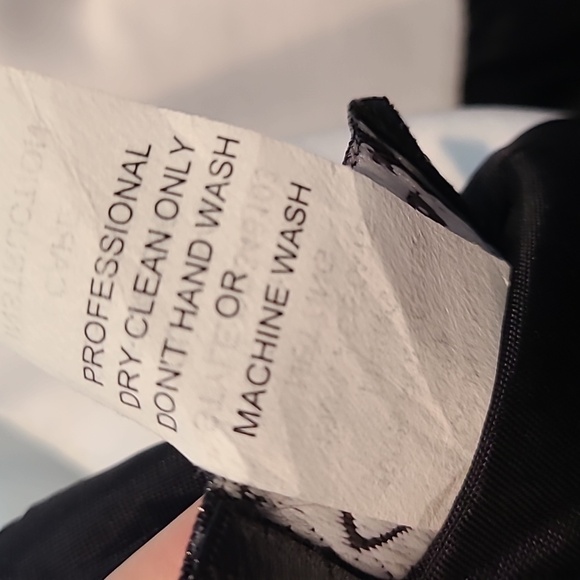 Vintage Prom Dress Gown 90s Corset‎ Lace Up Back Y2K Black White Whimsical - Picture 12 of 12